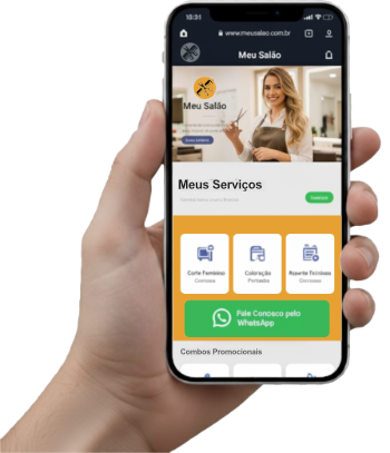 Ilustração de um site profissional